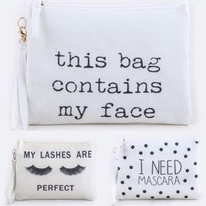 Fun Make up Pouches - 3 styles